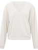 YAYA Long sleeve v-neck top with elastic waist