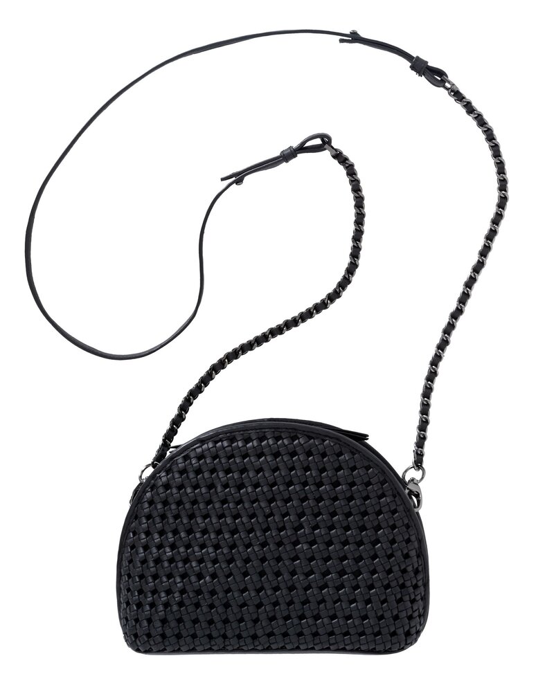 YAYA Knotted Oval Leather Bag