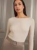 YAYA Light structured knitted top