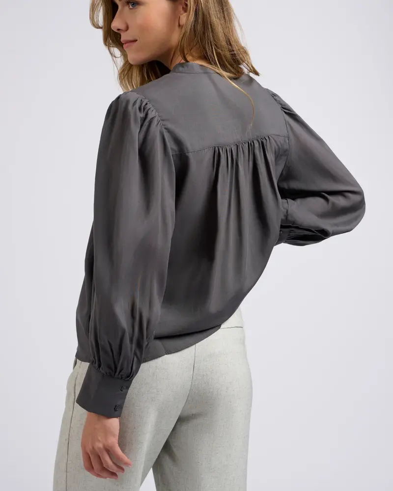 YAYA Longsleeve blouse with fancy placket