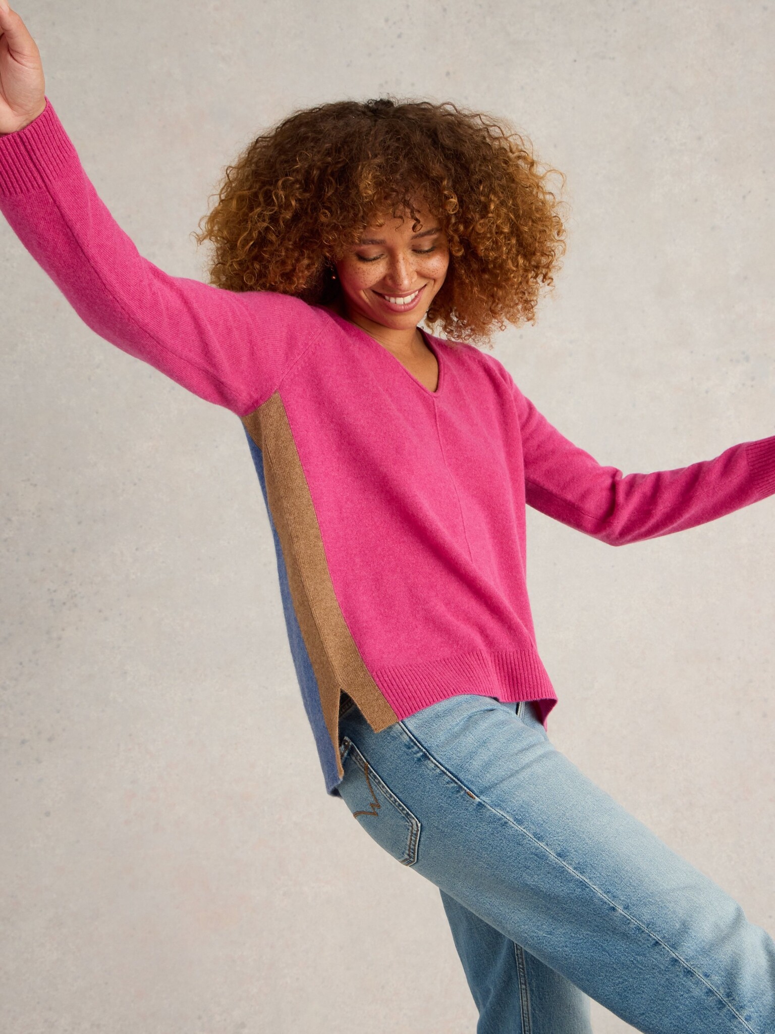 Pull encolure v femme hotsell