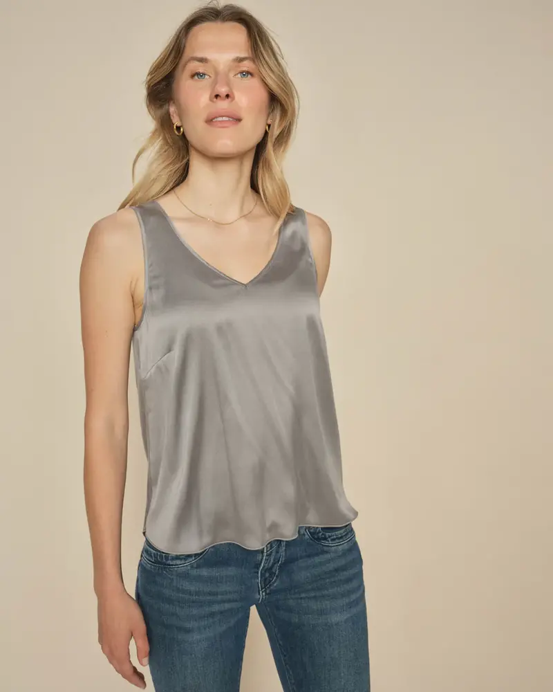 Mos Mosh MMAstrid V-Neck Silk Tank Top