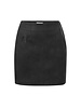 YAYA Fake nubuck leather mini skirt