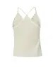 YAYA Rib singlet with woven details