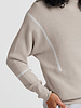 YAYA SWEATER WITH STRIPE DETAILS