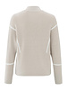 YAYA SWEATER WITH STRIPE DETAILS