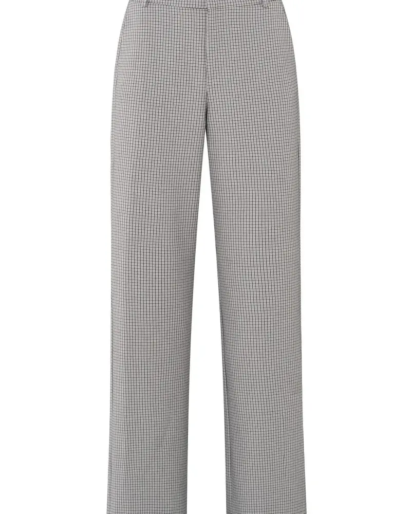 YAYA CHECK PATTERN TROUSERS