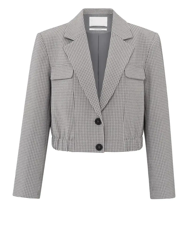 YAYA CHECK PATTERN BLAZER