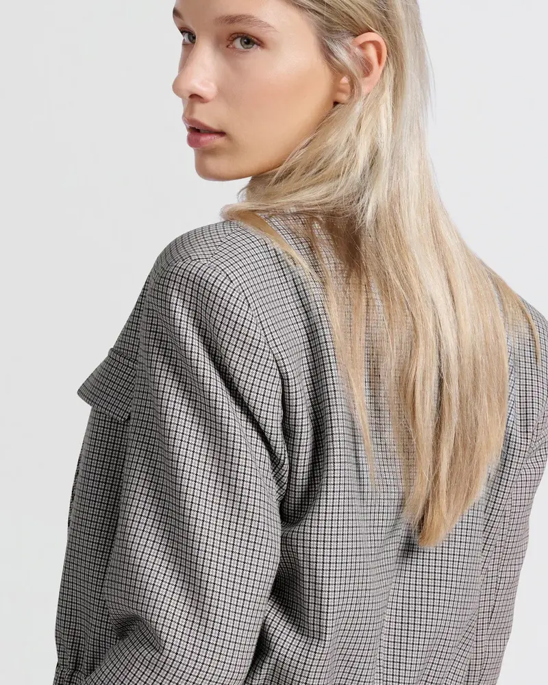 YAYA CHECK PATTERN BLAZER