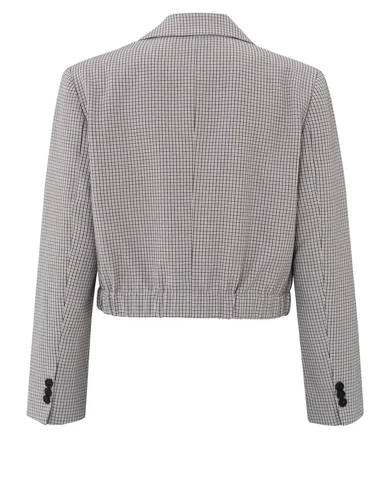YAYA CHECK PATTERN BLAZER