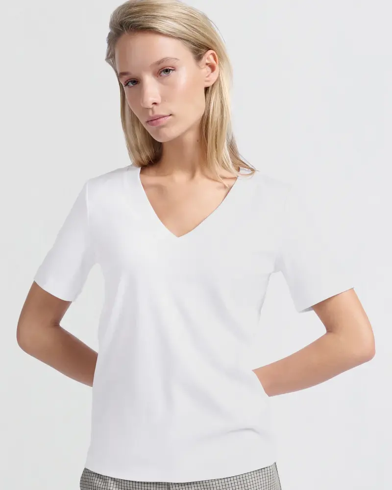YAYA T-SHIRT À COL EN V