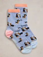 White Stuff Femme SAUSAGE DOG SOCK