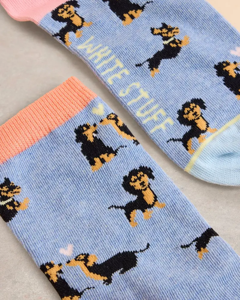 White Stuff Femme SAUSAGE DOG SOCK