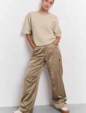 YAYA SATIN EFFECT TROUSERS