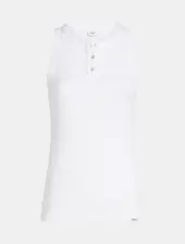 Penn & ink RIB SINGLET WITH BUTTONS