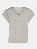 Penn & ink TOP SATINÉ À COL EN V