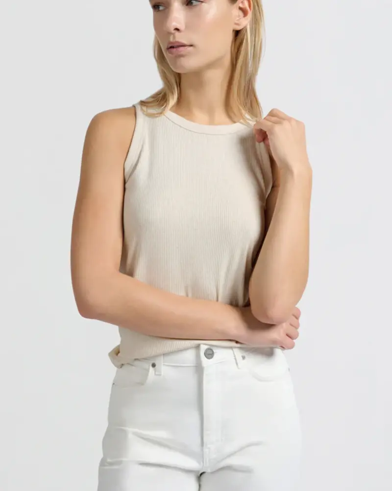 YAYA RIBBED SINGLET