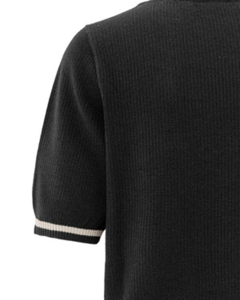 YAYA PULL TEXTURÉ À MANCHES COURTES