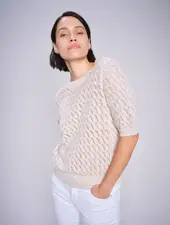 Mos Mosh MMKARIN MARISOL SS LINEN KNIT