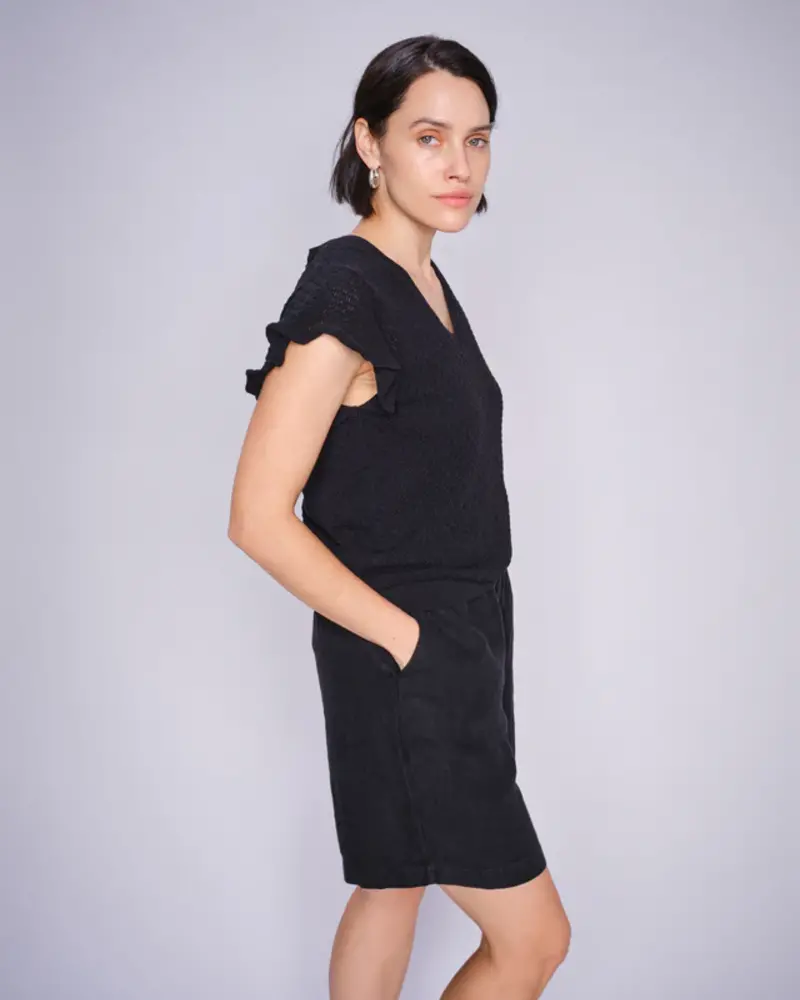 Mos Mosh MMGANNA PATTERN V-NECK KNIT
