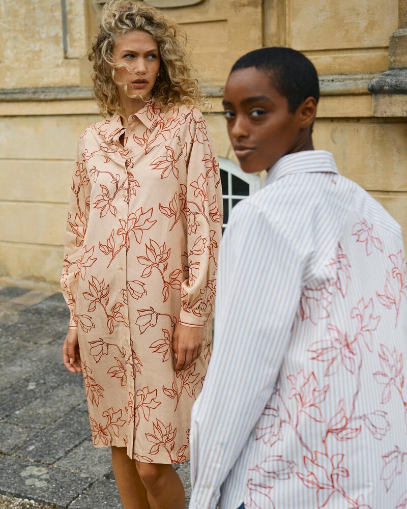 Mos Mosh MMELINDA LEAFY STRIPE SHIRT