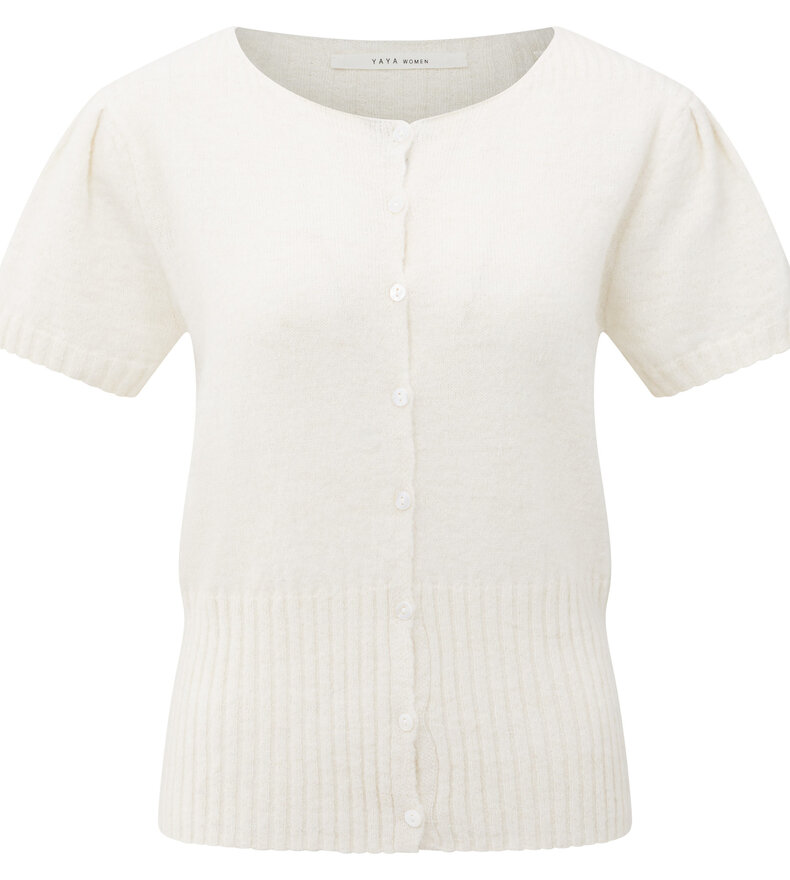 CARDIGAN À MANCHES COURTES