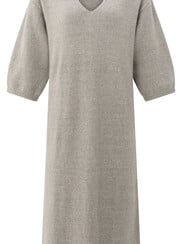 V-NECK KNITTED DRESS