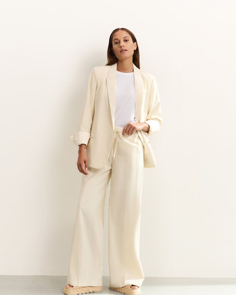 YAYA PANTALON À DOUBLE BANDE DE TAILLE