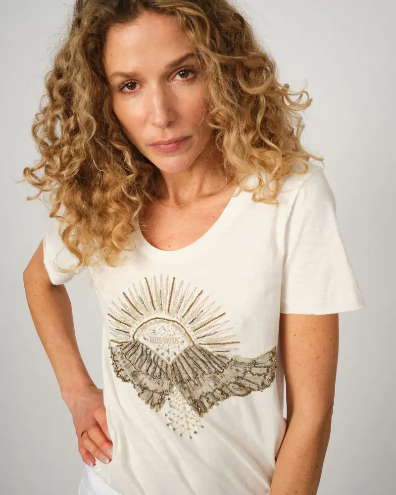 Mos Mosh MMNADINE O-SS DECO TEE