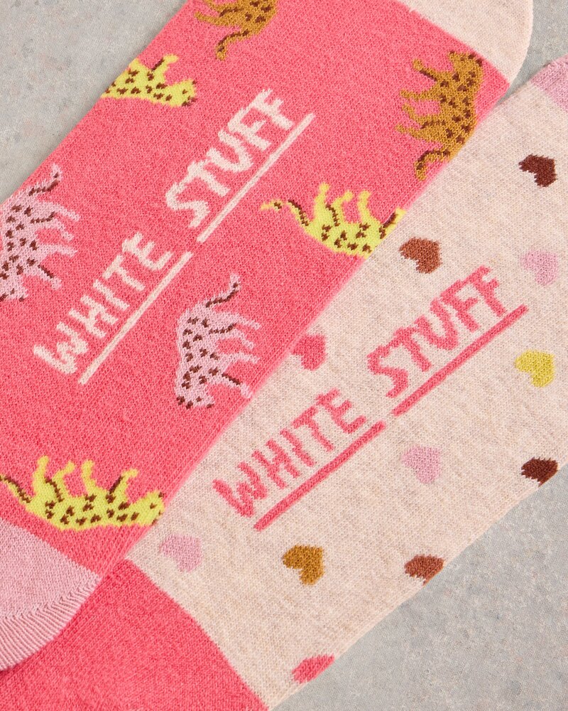 White Stuff Femme LEOPARD SOCKS