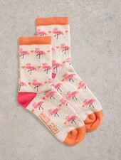White Stuff Femme FLUFFY FLAMINGO SOCKS