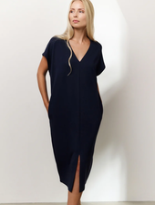 YAYA ROBE À DOUBLE COL EN V