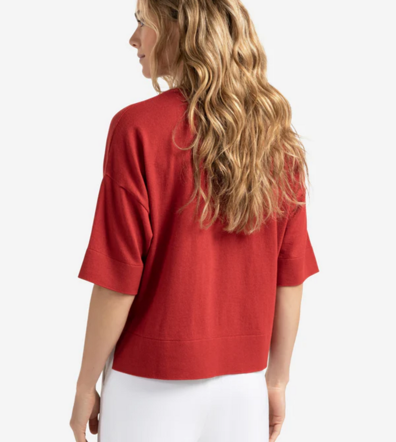 OVERSIZED KNITTED T-SHIRT