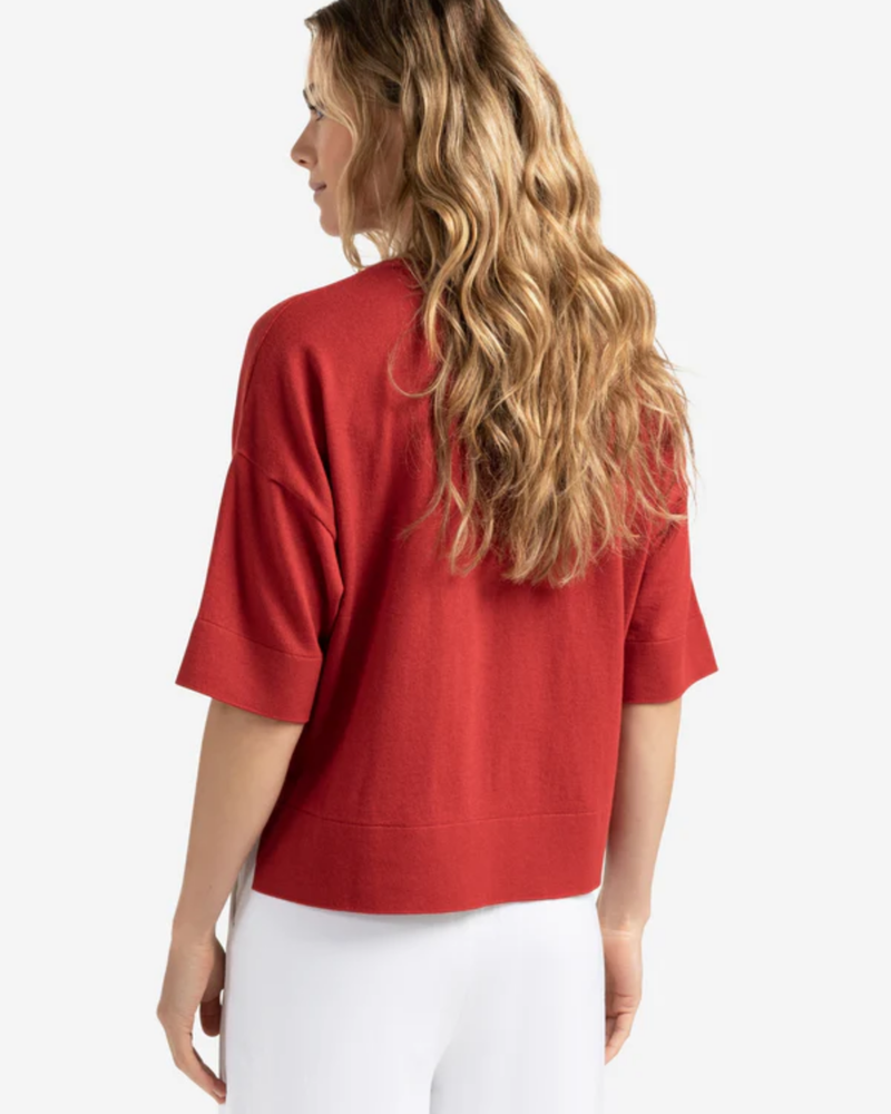 YAYA OVERSIZED  KNITTED T-SHIRT