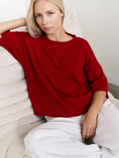 YAYA OVERSIZED  KNITTED T-SHIRT