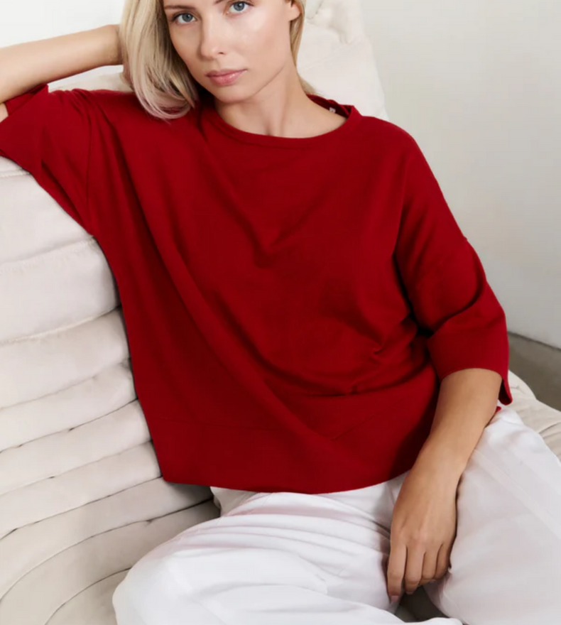 OVERSIZED KNITTED T-SHIRT