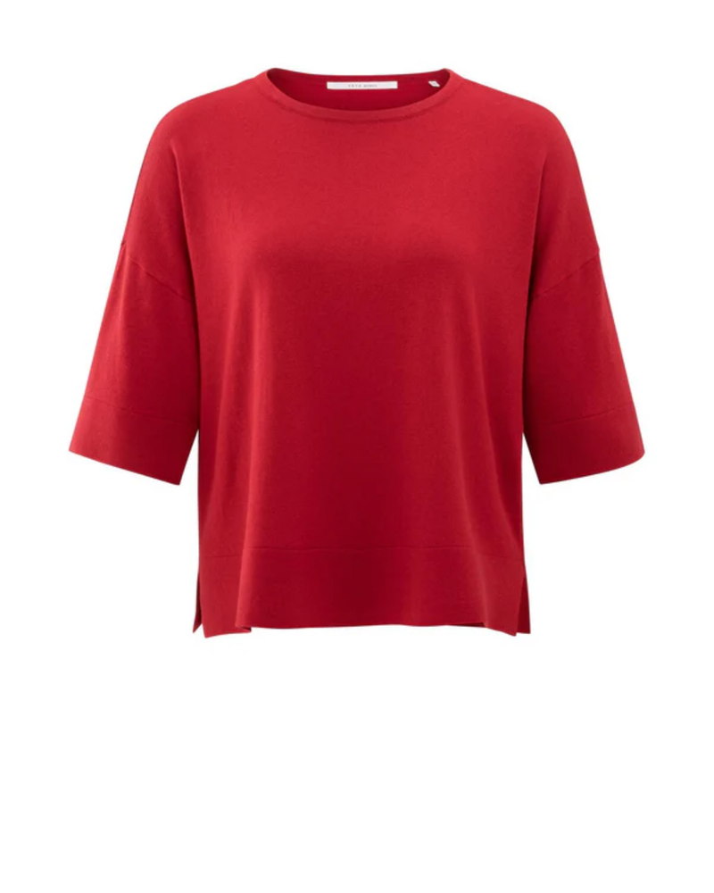 YAYA OVERSIZED  KNITTED T-SHIRT