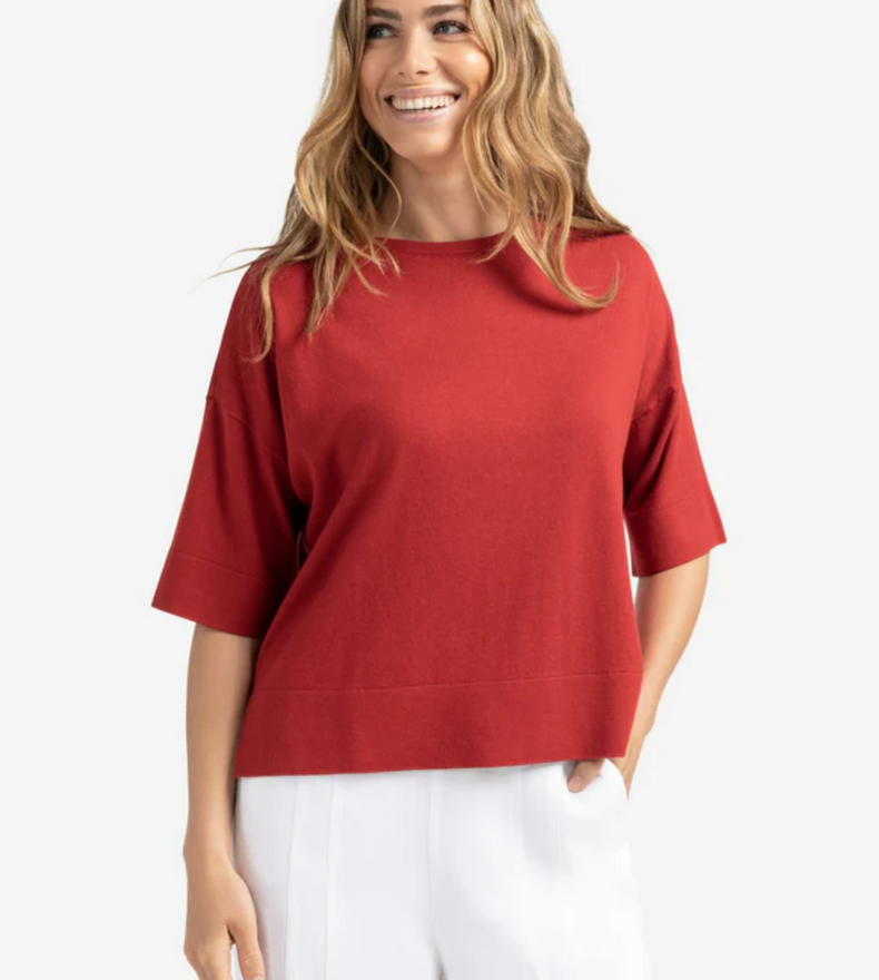 OVERSIZED KNITTED T-SHIRT