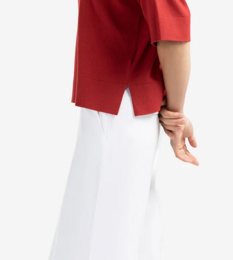 OVERSIZED KNITTED T-SHIRT