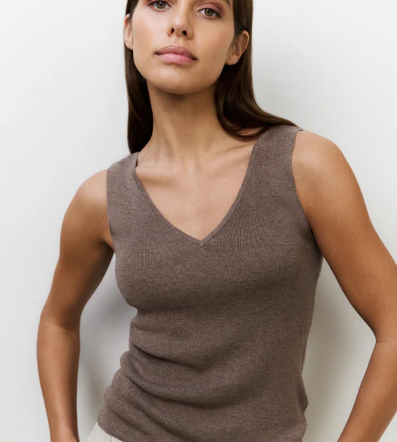 RIB KNITTED TANKTOP