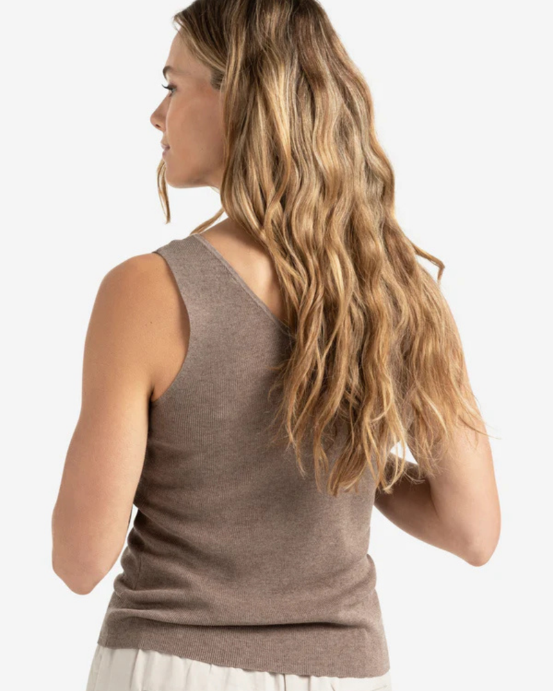 YAYA RIB KNITTED TANKTOP