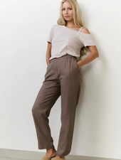 YAYA WOVEN STRUCTURED TROUSERS