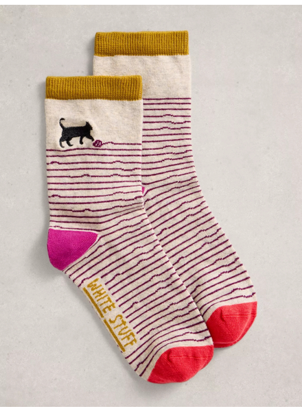 WHITE STUFF FEMME CHAUSSETTES BRODÉES