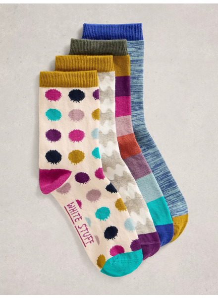 WHITE STUFF FEMME CHAUSSETTES HOTCH POTCH