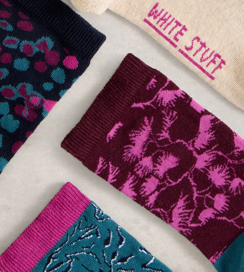 CHAUSSETTES FLEURIES