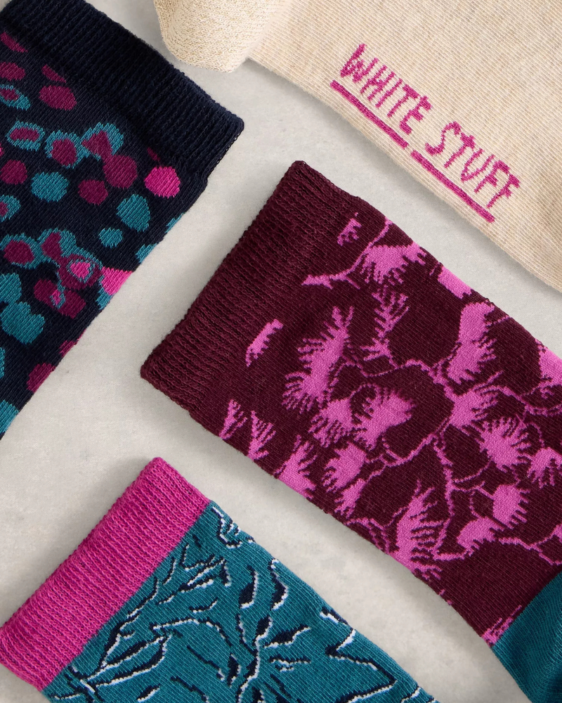 WHITE STUFF FEMME FLORAL PRINT SOCKS