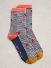 WHITE STUFF FEMME CHAUSSETTES IMPRIMÉES