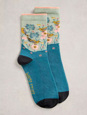 WHITE STUFF FEMME FLORAL PRINT SOCKS