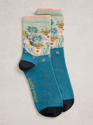 CHAUSSETTES FLEURIES