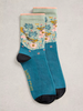 WHITE STUFF FEMME FLORAL PRINT SOCKS